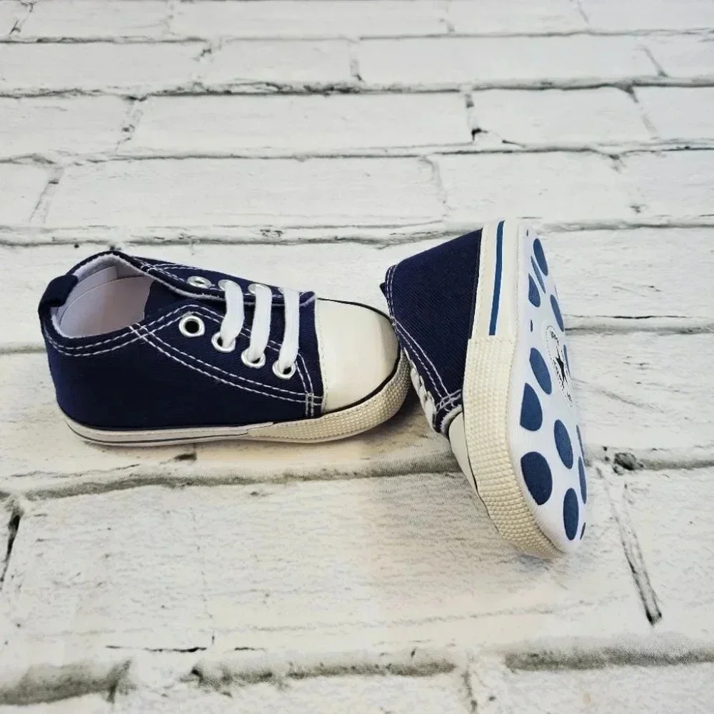 Infant size 5 Navy Blue Soft Sole Baby Shoes baby sneakers for girl and boys